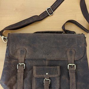 Vintage Messenger Bag for Laptop Briefcase Satchel